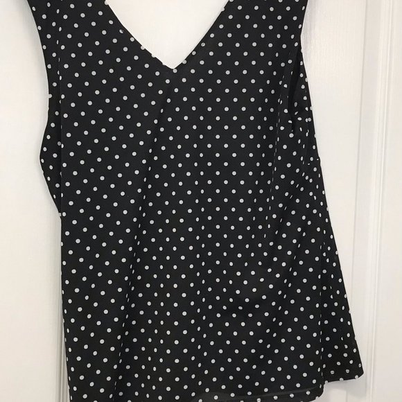 PolkaDot Skirt Suit, Sleeveless - Picture 6 of 9